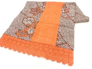 絞りレース花模様ショール